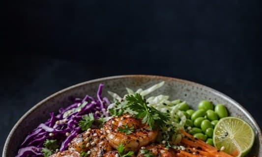 Teriyaki Garnelen-Bowl