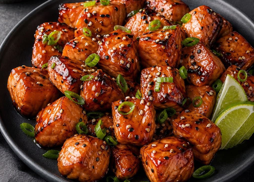 Teriyaki Lachs Bites